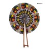 African Wax Fabric Fan – Handmade Folding Fan