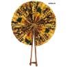 African Wax Fabric Fan – Handmade Folding Fan