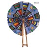 African Wax Fabric Fan – Handmade Folding Fan