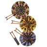African Wax Fabric Fan – Handmade Folding Fan