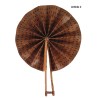 Handmade Guinean Fan with Leather Handles | African Accessory