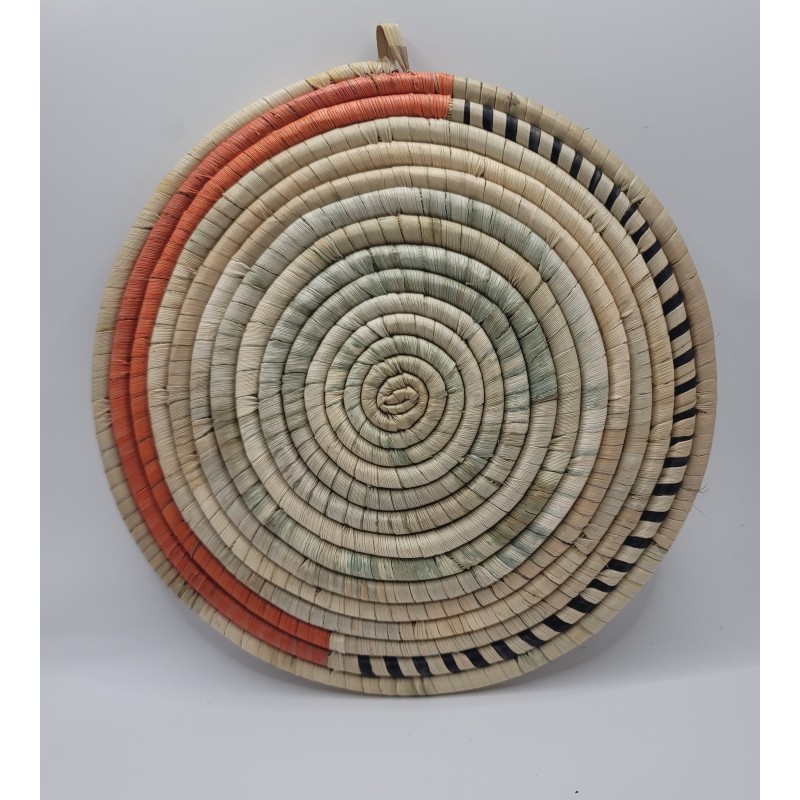 Handcrafted Natural Fiber Placemat – Fouta, Guinea Conakry