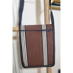 Sac Bandoulière artisanale guinéenne | Sac bandoulière unisexe en tissu tissé