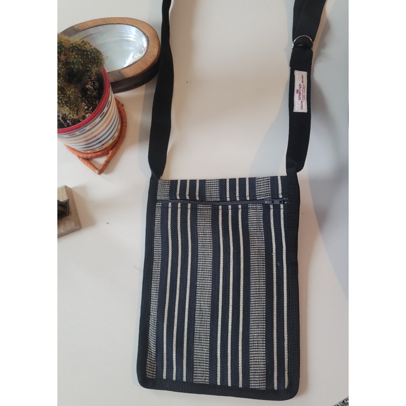 Sacoche artisanale guinéenne | Sac bandoulière unisexe en tissu tissé