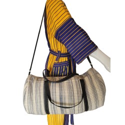 Sac de weekend artisanal guinéen | Sac de voyage en tissu africain