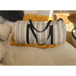 Sac de weekend artisanal guinéen | Sac de voyage en tissu africain
