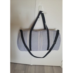 Sac de weekend artisanal guinéen | Sac de voyage en tissu africain