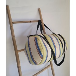 Sac de weekend artisanal guinéen | Sac de voyage en tissu africain