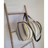 Sac de weekend artisanal guinéen | Sac de voyage en tissu africain
