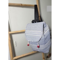 Handmade Guinean Backpack | African Woven Fabric Bag