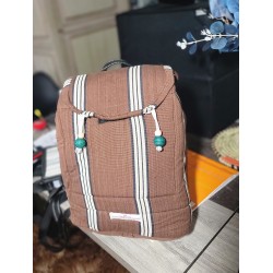 Sac à dos artisanal guinéen | Sac en tissu africain fait main