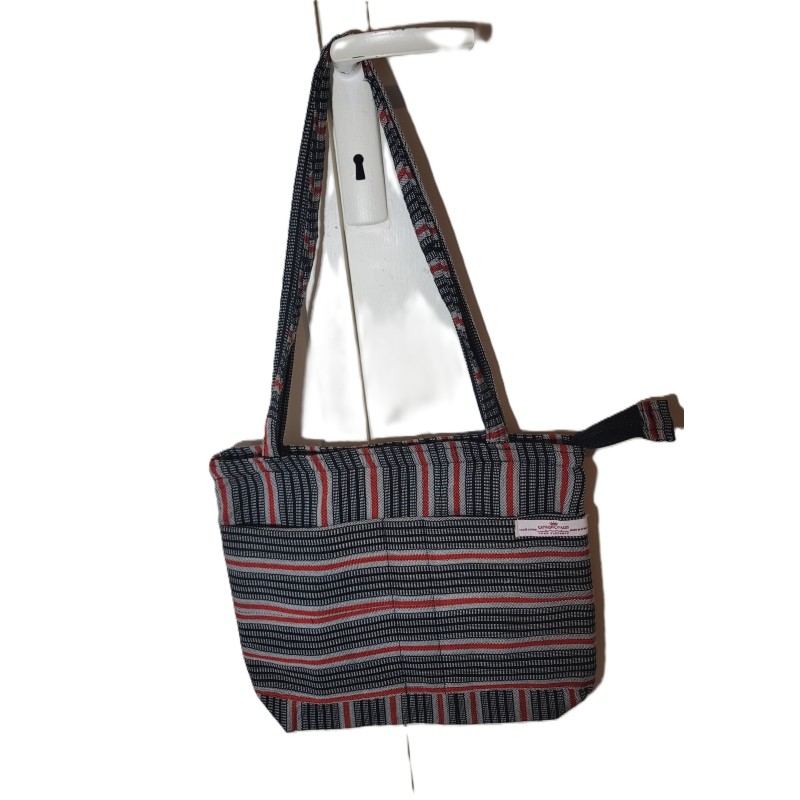 Cabas artisanal guinéen | Sac en tissu africain tissé à la main