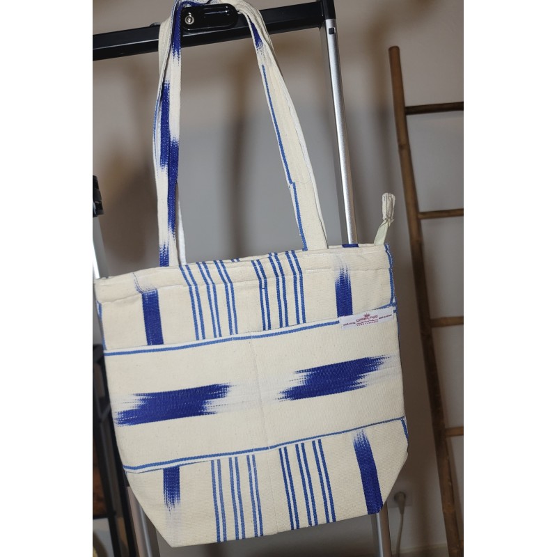 Handmade Faso Dan Fani Tote Bag | Ethical Woven Bag from Burkina Faso
