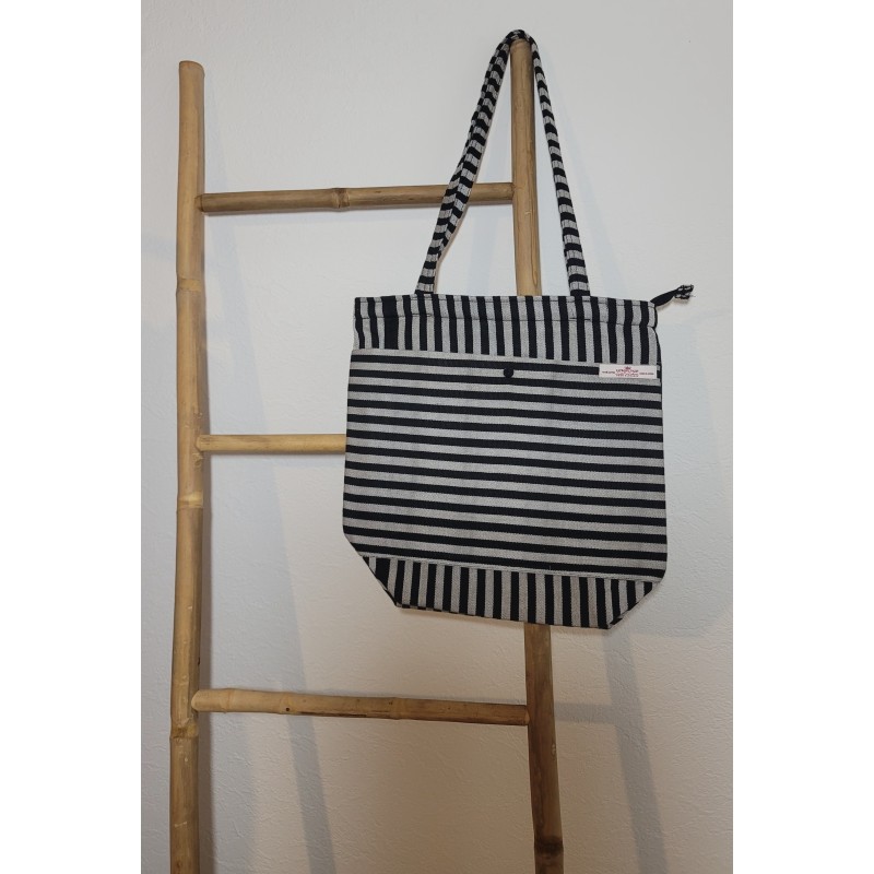 Cabas artisanal guinéen | Sac en tissu africain tissé à la main