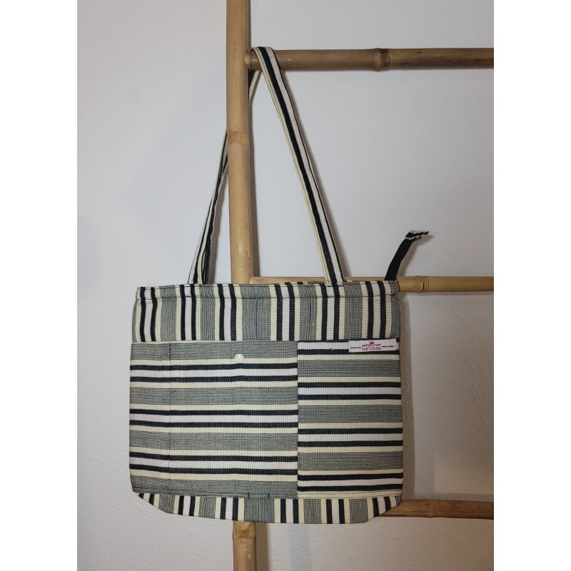 Cabas artisanal guinéen | Sac en tissu africain tissé à la main