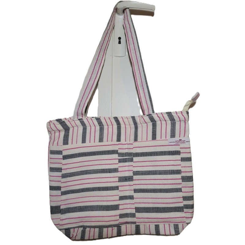 Handmade Guinean Tote Bag | African Woven Fabric Tote