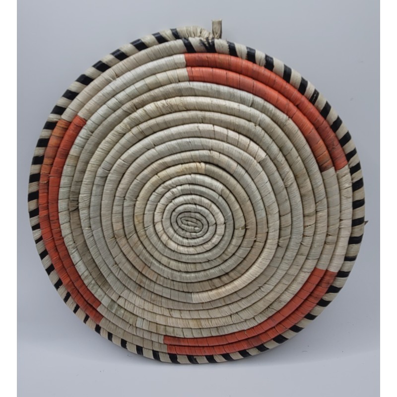 Dessous de plat artisanal en fibres naturelles – Fouta, Guinée Conakry