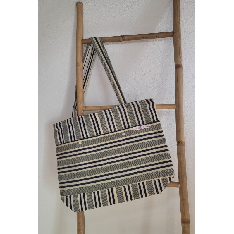 Cabas artisanal guinéen | Sac en tissu africain tissé à la main