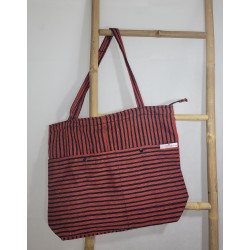 Cabas artisanal guinéen | Sac en tissu africain tissé à la main