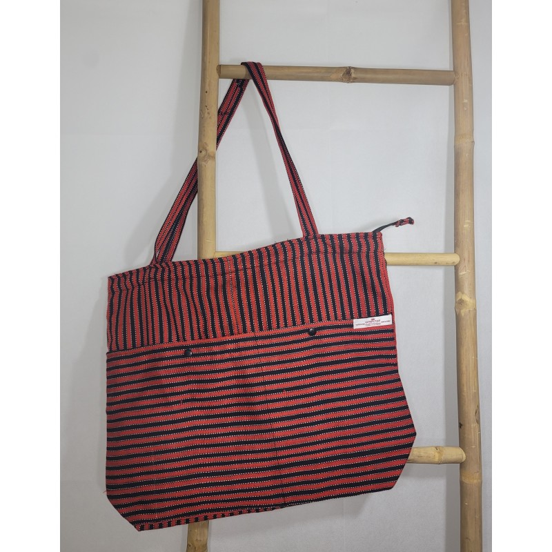 Cabas artisanal guinéen | Sac en tissu africain tissé à la main