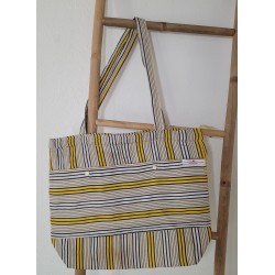 Cabas artisanal guinéen | Sac en tissu africain tissé à la main