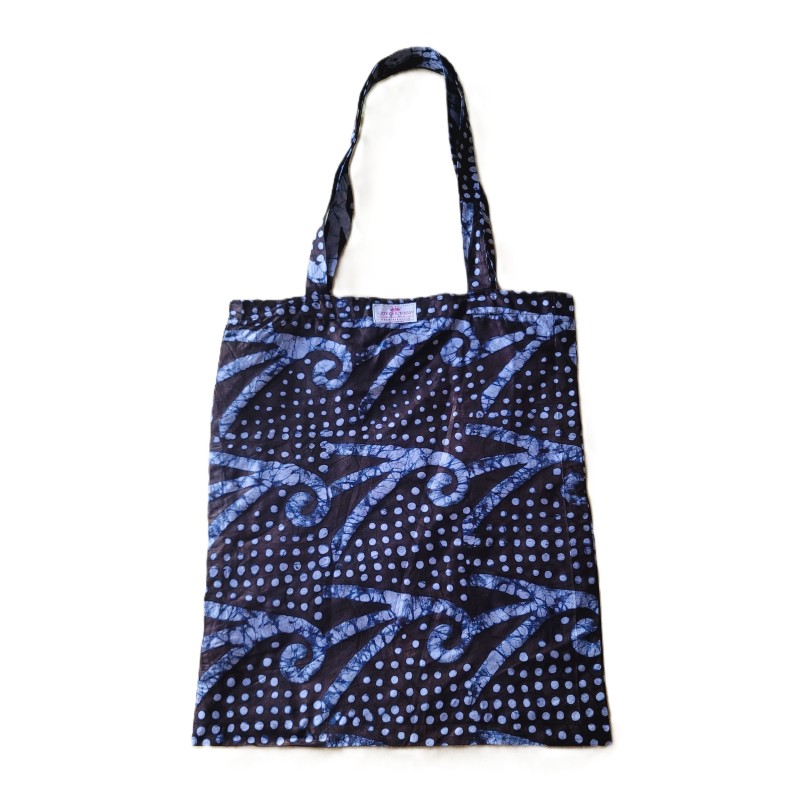 Fourre-tout batik artisanal de Guinée | Sac africain fait main