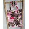 Fourre-tout wax africain floral | Sac artisanal fait main