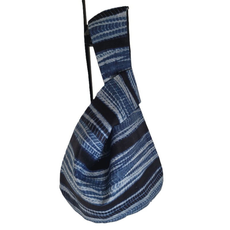 Sac bandoulière artisanal lépi | Sac japonais en teinture naturelle
