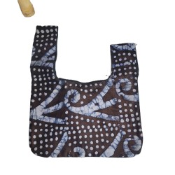 Sac bandoulière artisanal kindini | Sac japonais en teinture naturelle