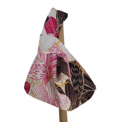 Sac bandoulière en wax africain | Sac floral fait main | Sac japonais