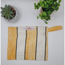 Handmade Faso Dan Fani drawstring bag| Woven Accessory from Burkina Faso