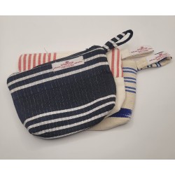 Handmade Faso Dan Fani drawstring bag| Woven Accessory from Burkina Faso