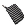 Handmade Woven drawstring from Guinea | Striped Black & white