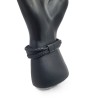 Bracelet Homme Noir Multi-Rangs – Plume Argentée | Style Bohème Masculin
