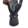 Bracelet Homme Afrique – Cuir Noir & Plaque Dorée | Élégant & Symbolique