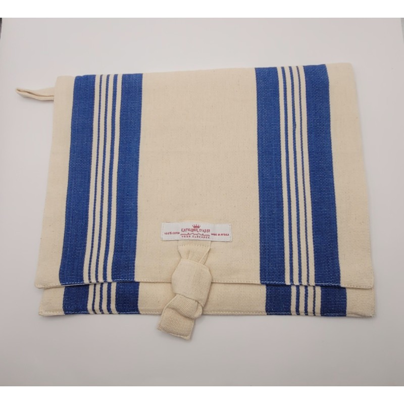 Woven Cotton Knot Pouch – Artisan Made in Guinea