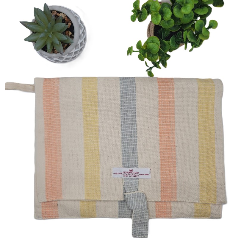 Woven Cotton Knot Pouch – Artisan Made in Guinea