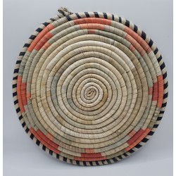 Dessous de plat artisanal en fibres naturelles – Fouta, Guinée Conakry