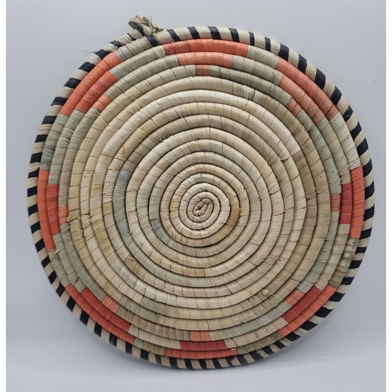 Dessous de plat artisanal en fibres naturelles – Fouta, Guinée Conakry