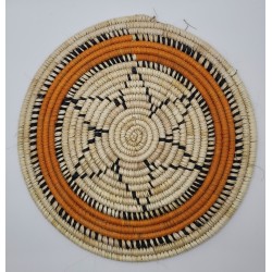 Handwoven Natural Fiber Placemat – Fouta, Guinea