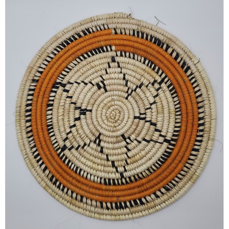 Dessous de plat artisanal en fibres naturelles – Fouta, Guinée