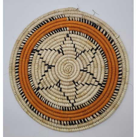 Dessous de plat artisanal en fibres naturelles – Fouta, Guinée