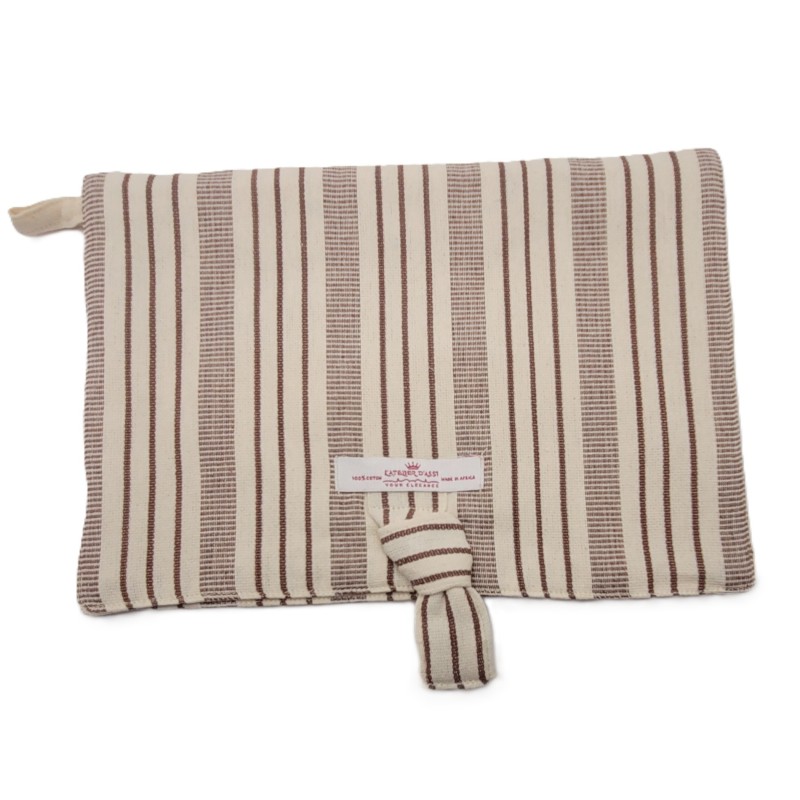 Pochette à Nœud Artisanale en Coton – Tissée en Guinée