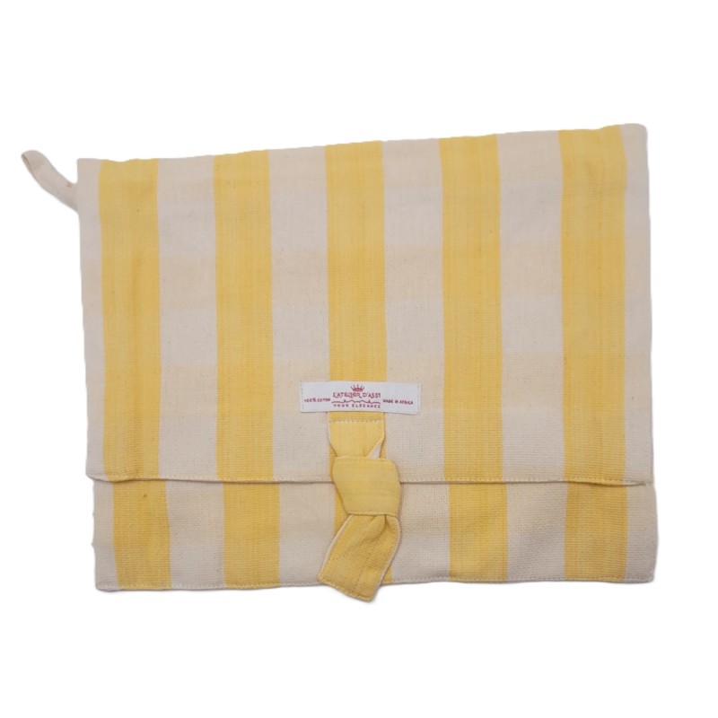Pochette à Nœud Artisanale en Coton – Tissée en Guinée