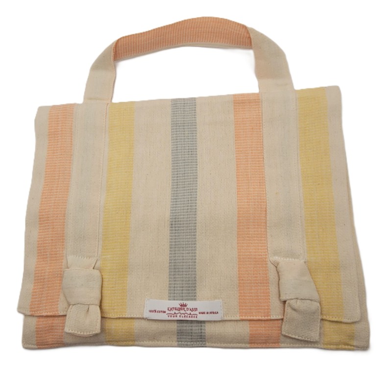 Trousse de beauté artisanale coton tissé – Guinée | L’Atelier d’Assi