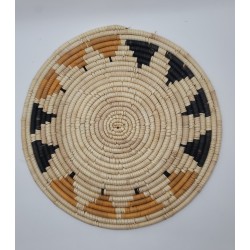 Handwoven Natural Fiber Placemat – Fouta, Guinea