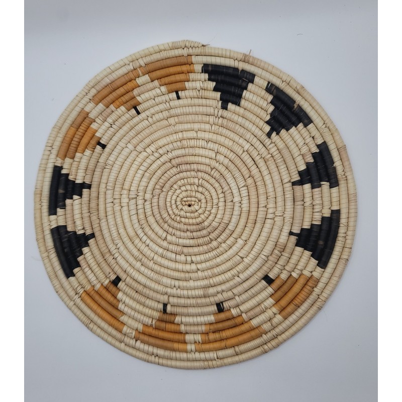 Dessous de plat artisanal en fibres naturelles – Fouta, Guinée