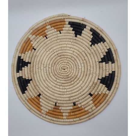 Dessous de plat artisanal en fibres naturelles – Fouta, Guinée