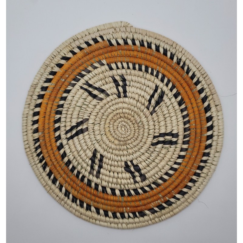 Handwoven Natural Fiber Placemat – Fouta, Guinea