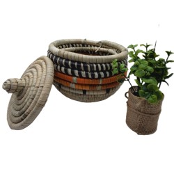 Handwoven Jewelry Box from Fouta – Traditional Guinea Basketry